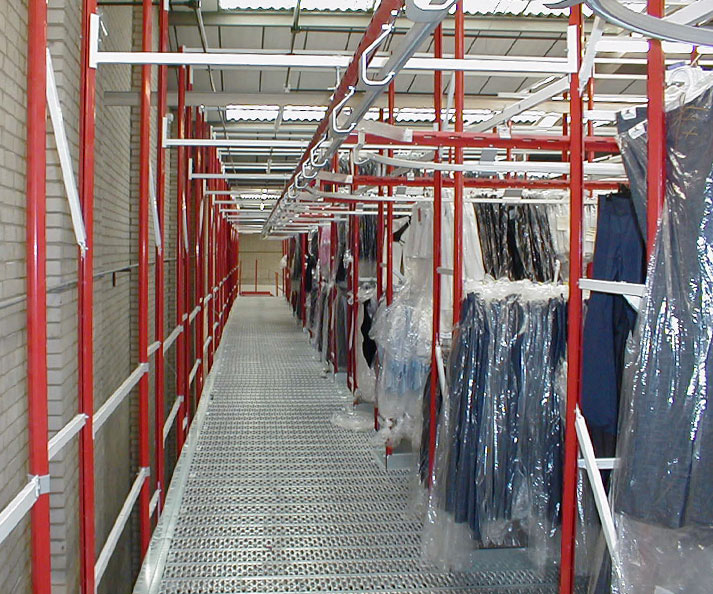 Hanger counter textile logistics